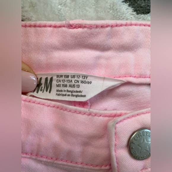 Light Pink Shorts - Girls 12-13 Years Old - Picture 3 of 3